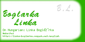 boglarka linka business card